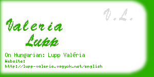 valeria lupp business card